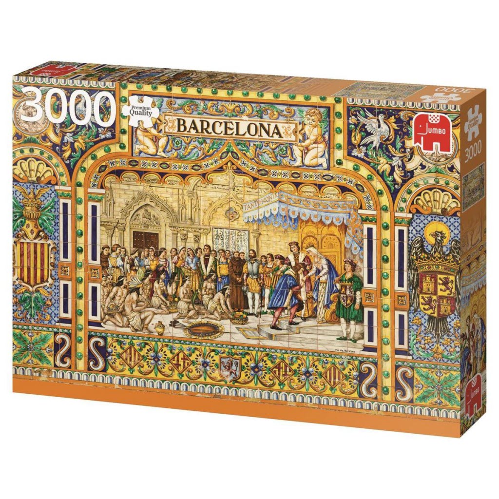 Onderscheppen Panda Onafhankelijkheid Jumbo 18590 legpuzzel tiles of barcelona (3000)
